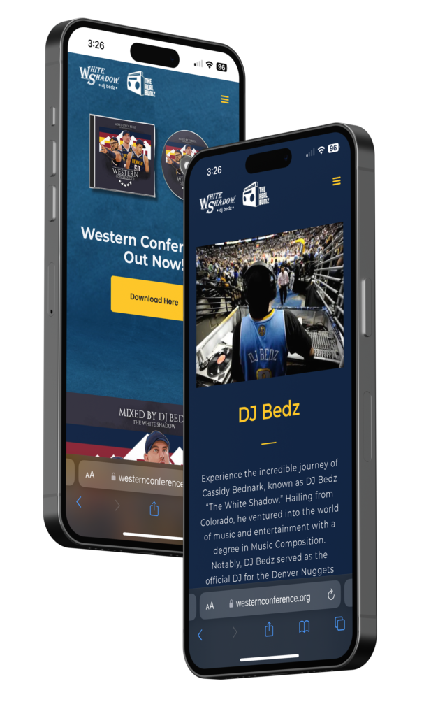 Western Conference Mobile II Website