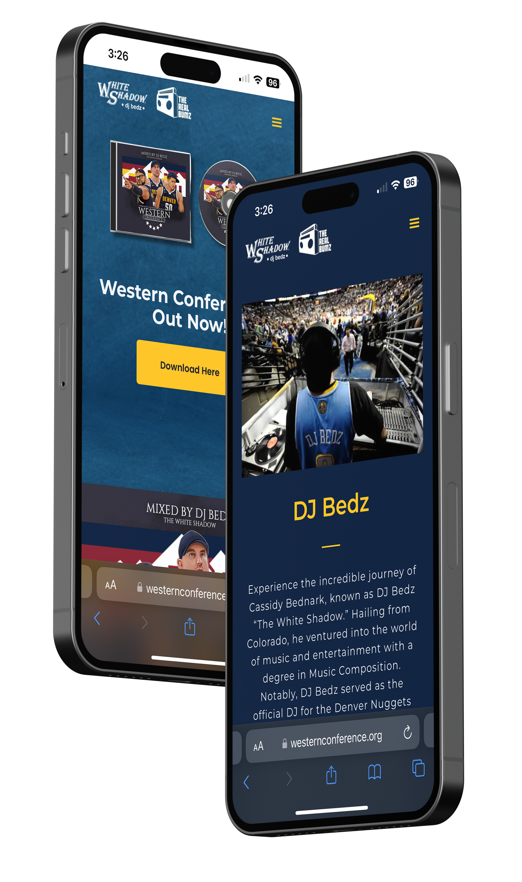 Western Conference Mobile II Website