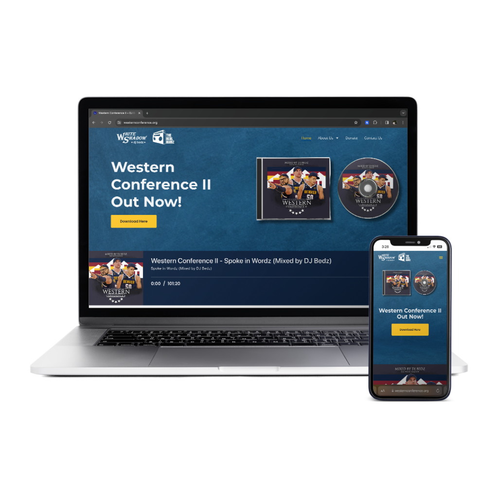 Western Conference Website Mockup
